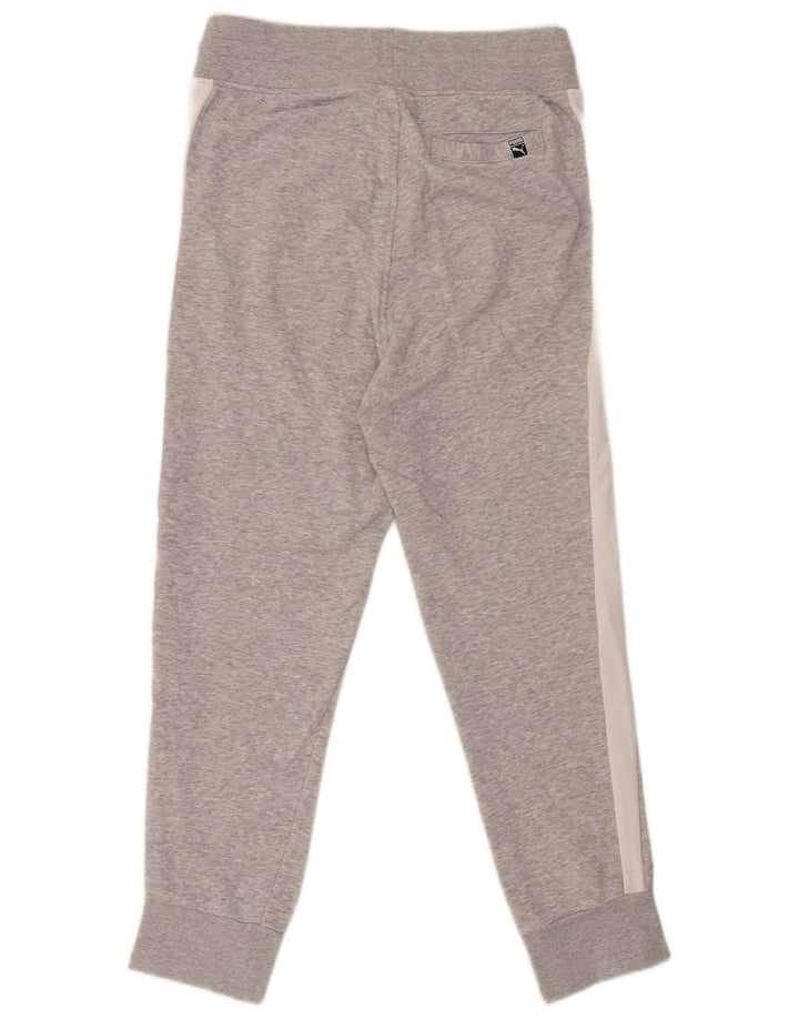 PUMA Damen Trainingshose Jogger UK 12 Mittelgrau Farbblock