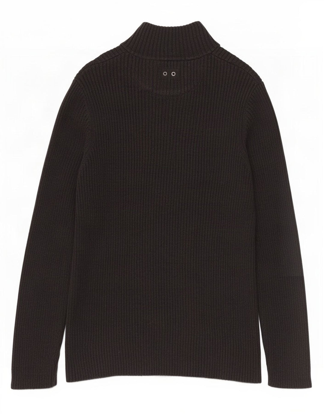 Converse Herren-Pullover mit Reißverschluss am Hals, mittelgraue Baumwolle