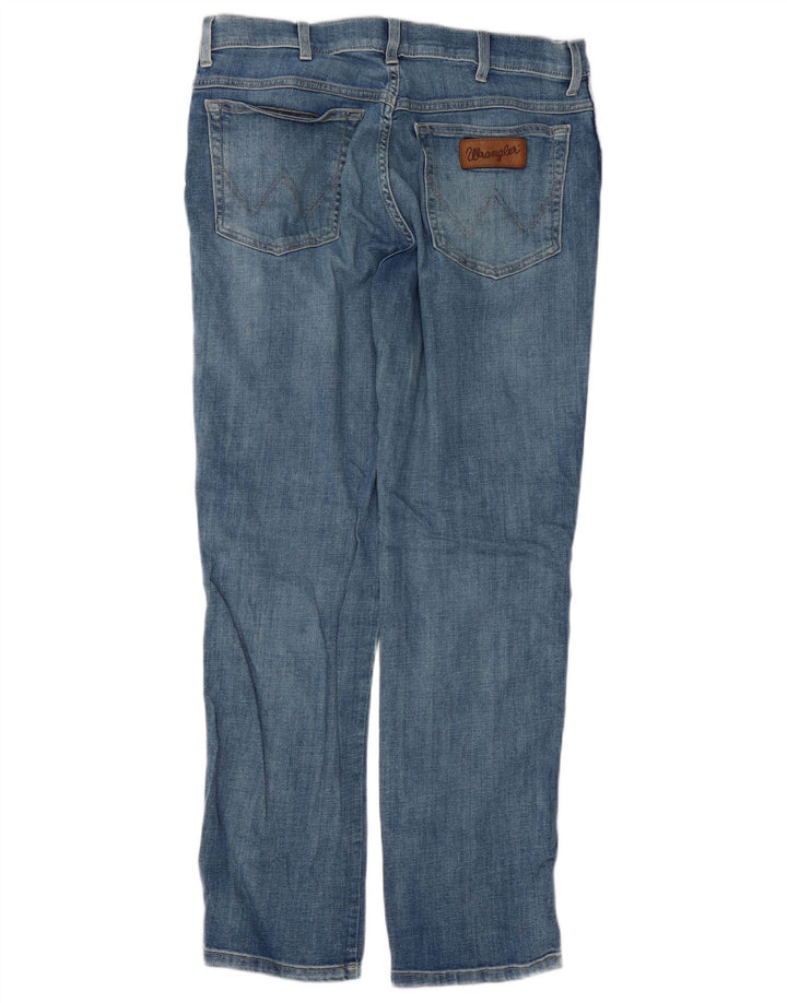 Wrangler Herren Texas Straight Jeans W36 L30 Blaue Baumwolle