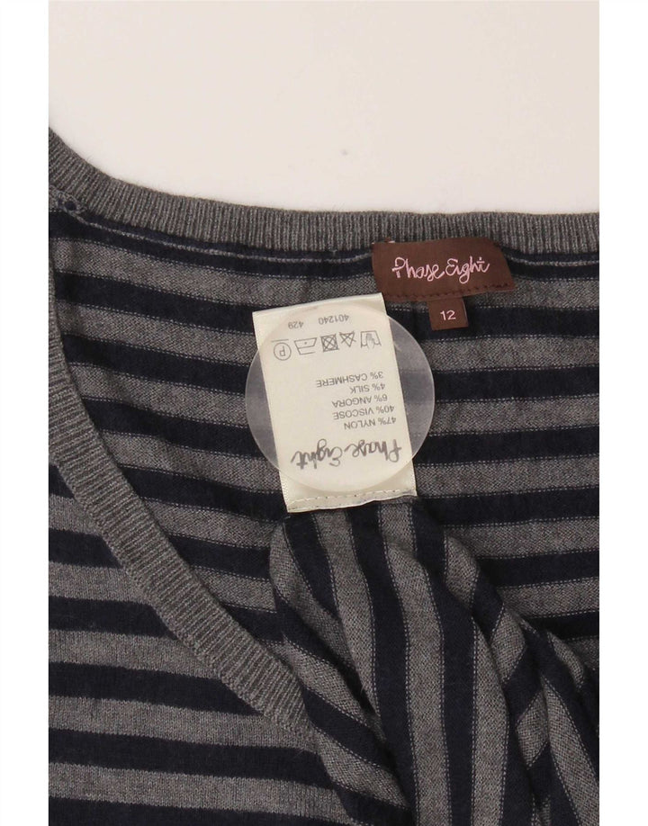 Phase Eight Damen Tanktop UK 12 Mittelgrau gestreift Nylon
