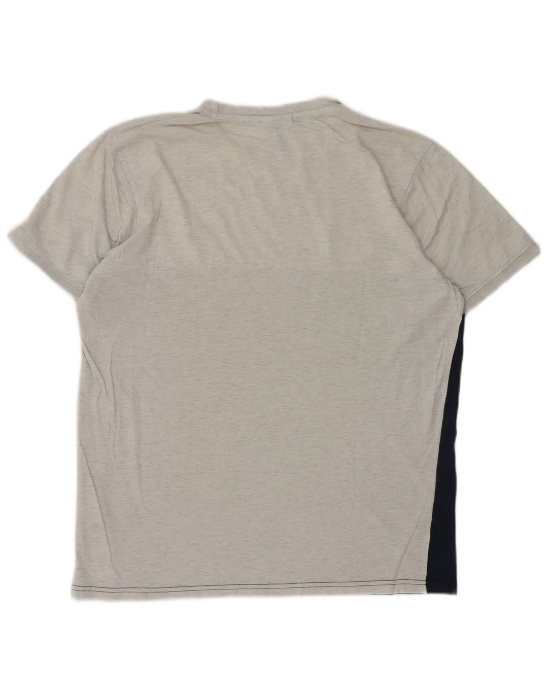 Ellesse Herren T-Shirt Top Large Grau Colourblock Baumwolle