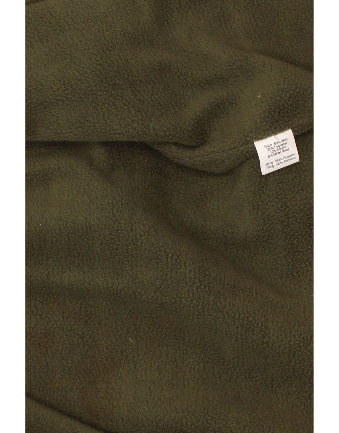 Vintage Jungen Mantel 4-5 Jahre Khaki Karierte Wolle