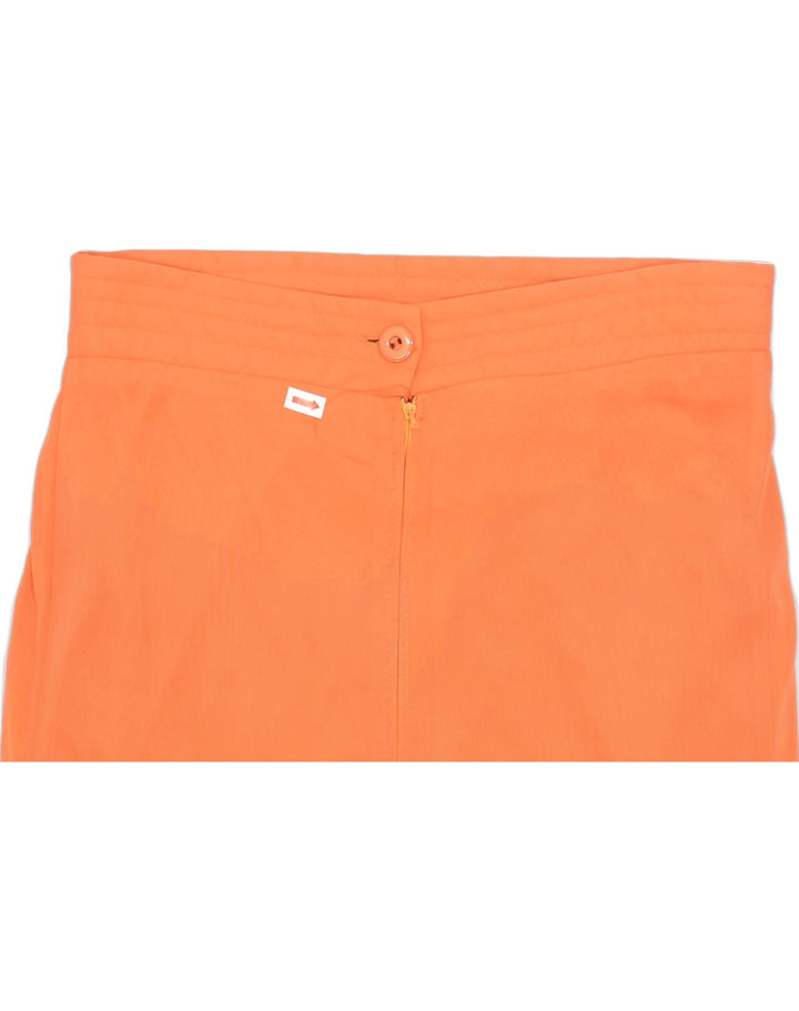 VINTAGE Womens Maxi Skirt W28 Medium Orange Viscose | Vintage | Thrift | Second-Hand | Used Clothing | Messina Hembry 