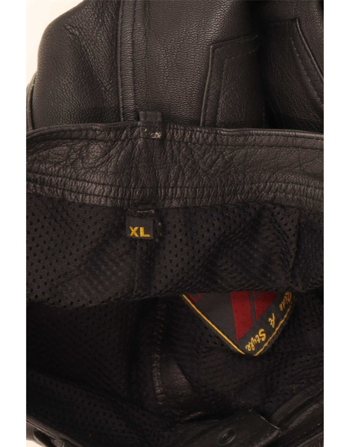 Modeka Herren Slim Lederhose XL W34 L33 Schwarz