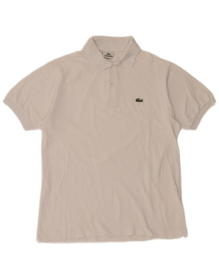 Lacoste Herren-Poloshirt, Größe 3, klein, weiße Baumwolle
