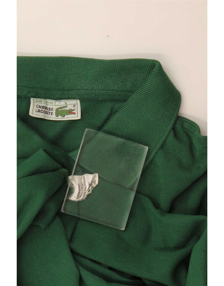 Lacoste Herren-Poloshirt, Größe 5, große grüne Baumwolle