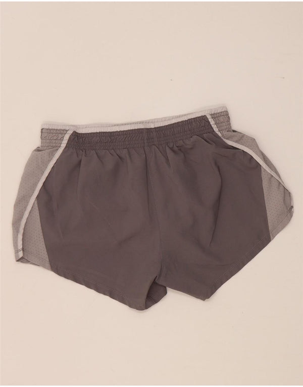 Nike Damen Dri Fit Sport Shorts UK 10 Small Grau Polyester
