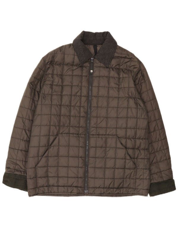 Belfe & Herren Steppjacke UK 46 3XL Grau Polyester