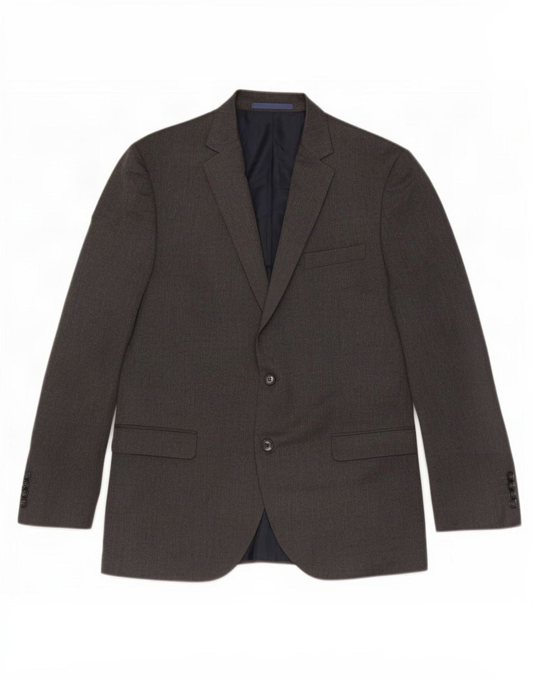 Marks & Spencer Herren-Blazer mit 2 Knöpfen, Gr. 42, Größe L, Grau, Polyester