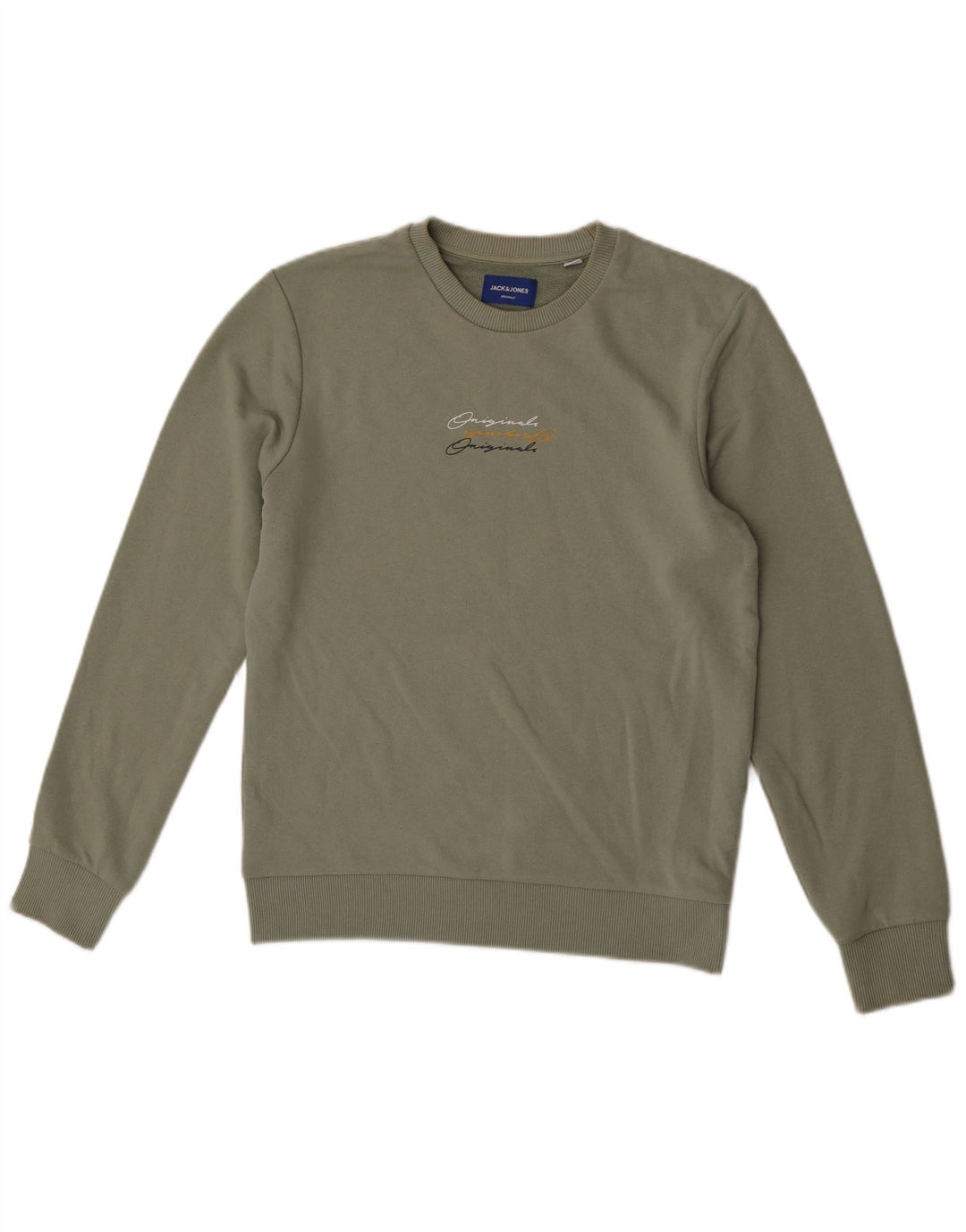 Jack & Jones Herren-Sweatshirt mit Grafik, Größe S, Khaki, Polyester