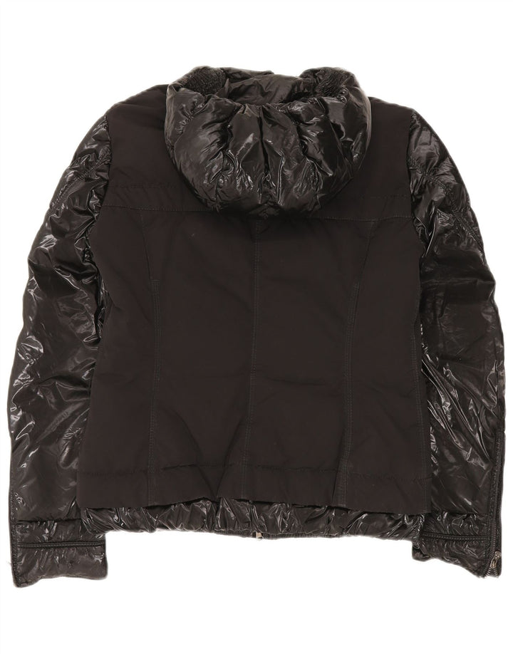 PEUTEREY Wattierte Damenjacke mit Kapuze IT 42 Mittelschwarzes Polyamid