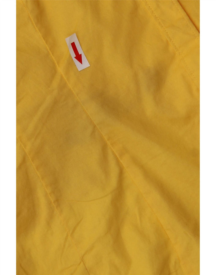 LEE Damen Riders Kurzarmhemd UK 14 Mittelgelbe Baumwolle