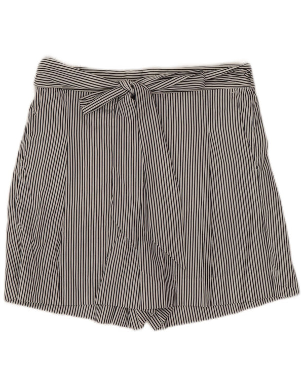 J. CREW Womens Chino Shorts US 4 Small W30  White Pinstripe Cotton