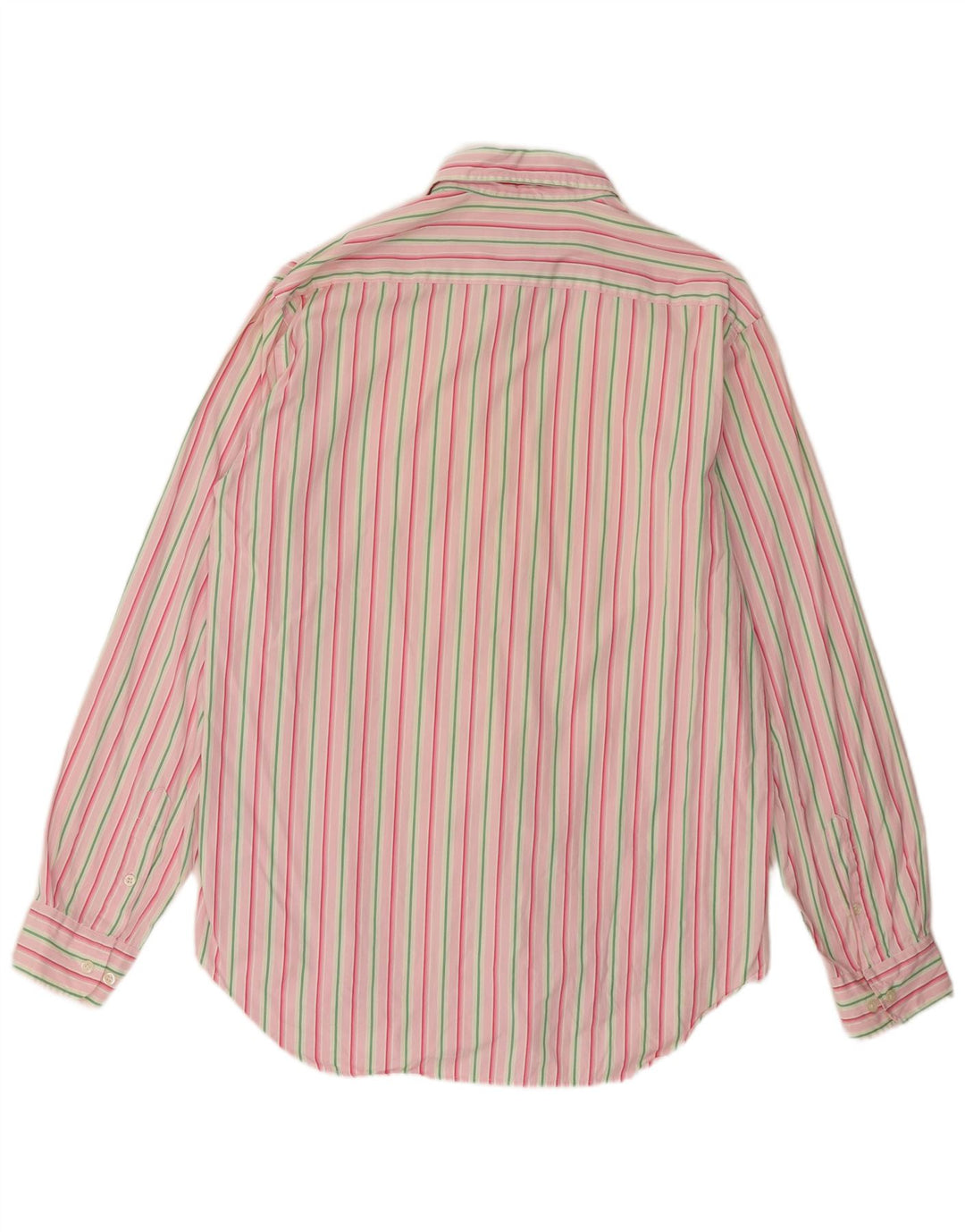 Henry Cottons Herrenhemd, Größe 42, große rosa gestreifte Baumwolle