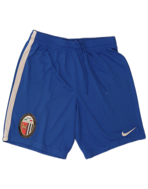 NIKE Herren Dri Fit Sportshorts XL Blaues Colourblock-Polyester