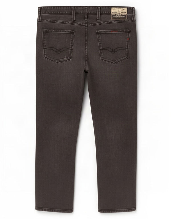 Replay Herren Straight Jeans W36 L32 Grau