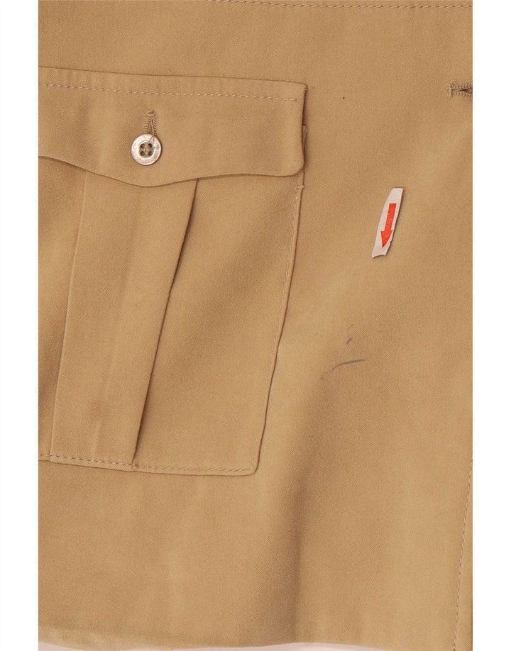 Zara Damen 3-Knopf-Blazerjacke UK 12 Mittelbeige
