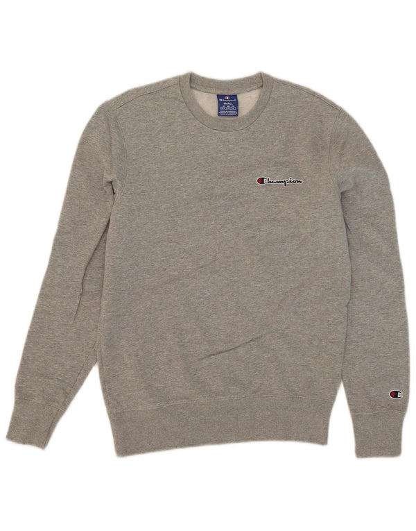 Champion Herren-Sweatshirt, Pullover, Größe S, Grau, Baumwolle