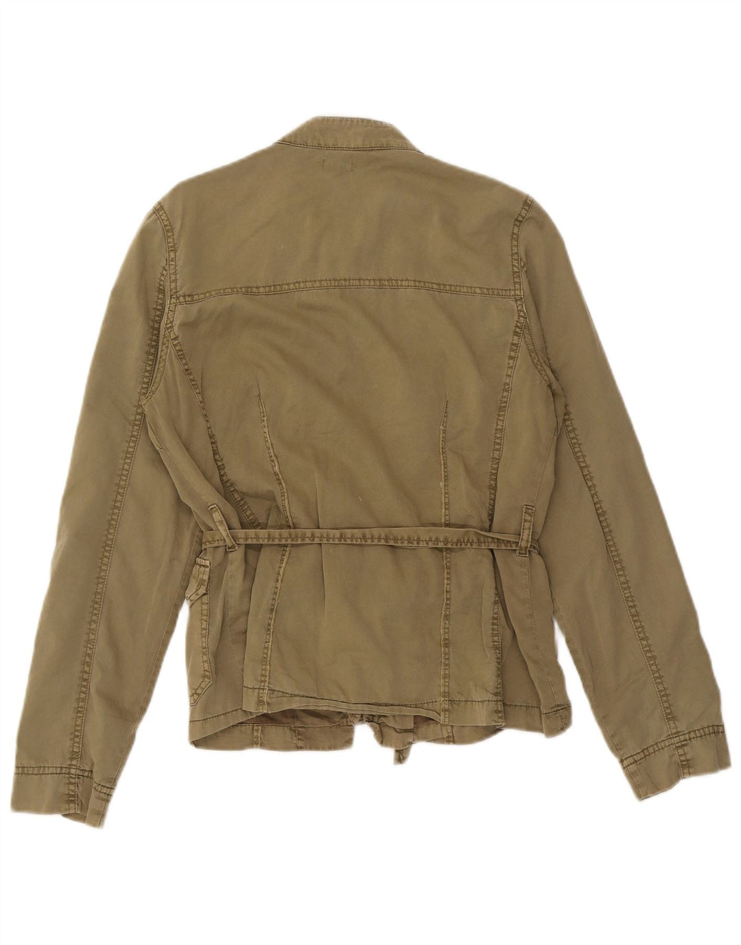 Oasis Womens Utility Jacke UK 14 Medium Khaki Baumwolle