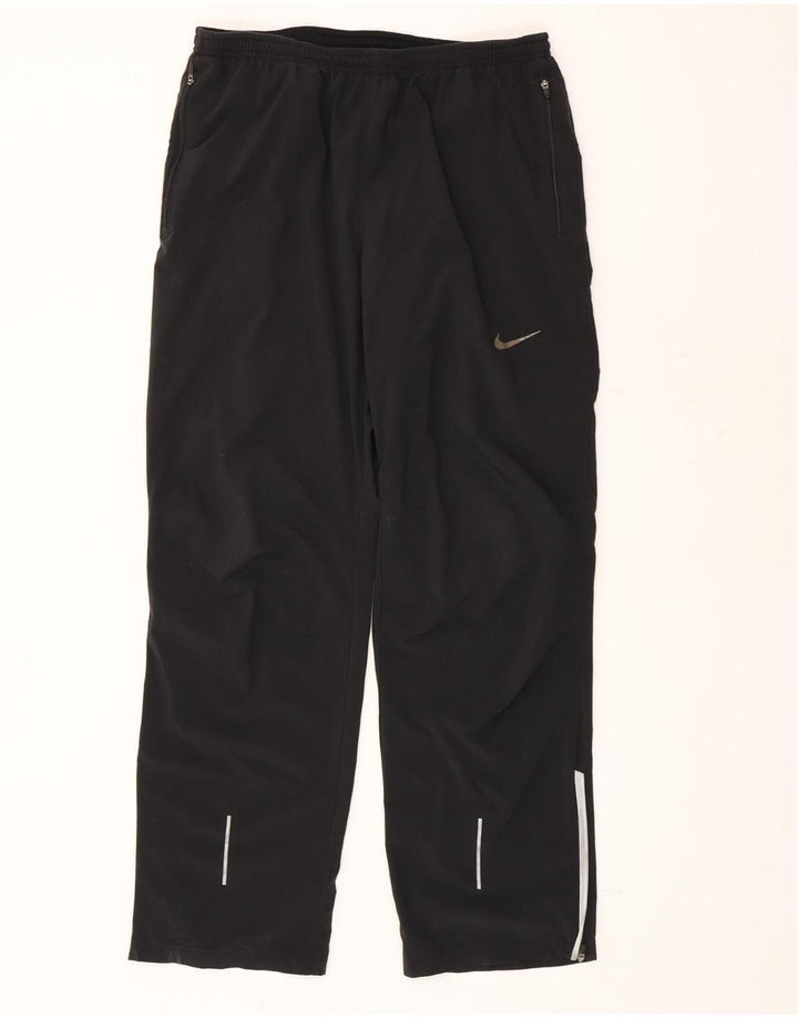 Nike Herren-Trainingshose, groß, aus schwarzem Polyester