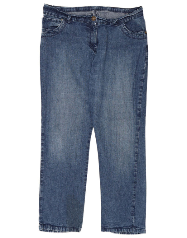 Marks & Spencer Herren Straight Jeans UK 16 Large W34 L27 Blaue Baumwolle