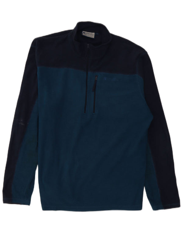 MOUNTAIN WAREHOUSE Herren-Fleecepullover mit Reißverschluss, XL, Marineblau, Farbblock