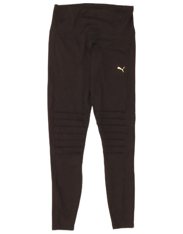 Puma Damen Leggings UK 12 Medium Schwarz Polyester