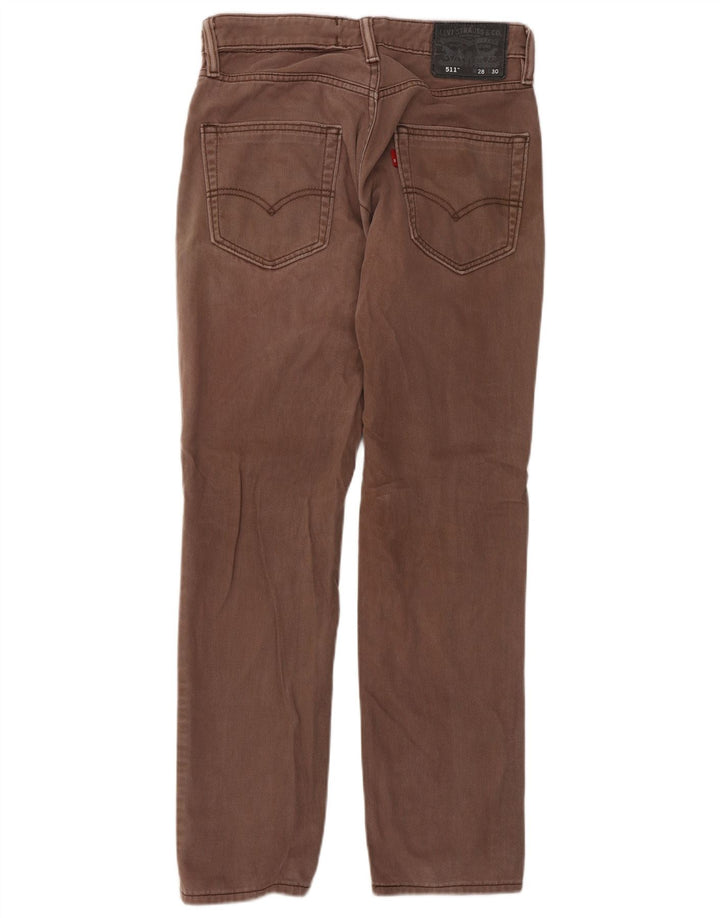 Levi's Herren 511 Slim Jeans W28 L30 Braune Baumwolle