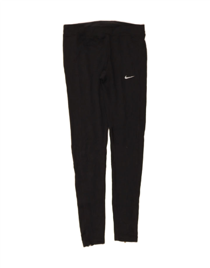 NIKE Womens Leggings UK 8 Small Black Polyester Vintage Nike and Second-Hand Nike from Messina Hembry 