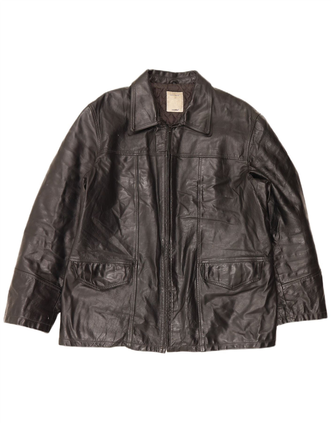 Conbipel Herren Lederjacke IT 56 2XL Schwarz