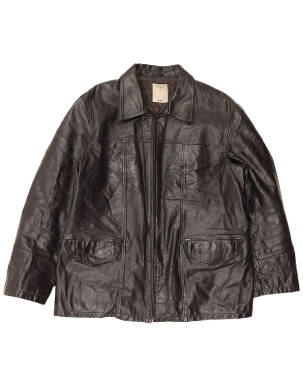 Conbipel Herren Lederjacke IT 56 2XL Schwarz