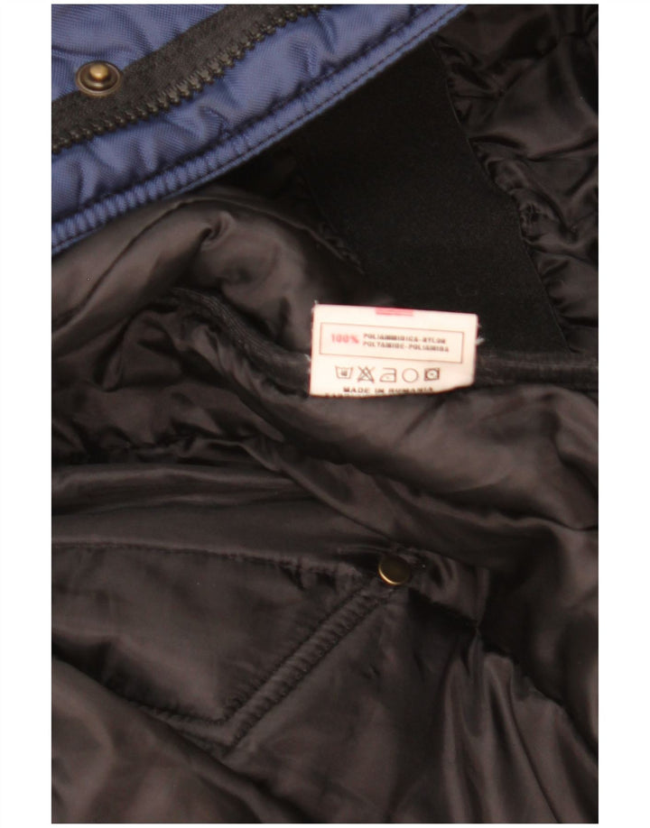 Refrigiwear Wattierter Jungenmantel mit Kapuze, 13–14 Jahre, Marineblau, Polyamid