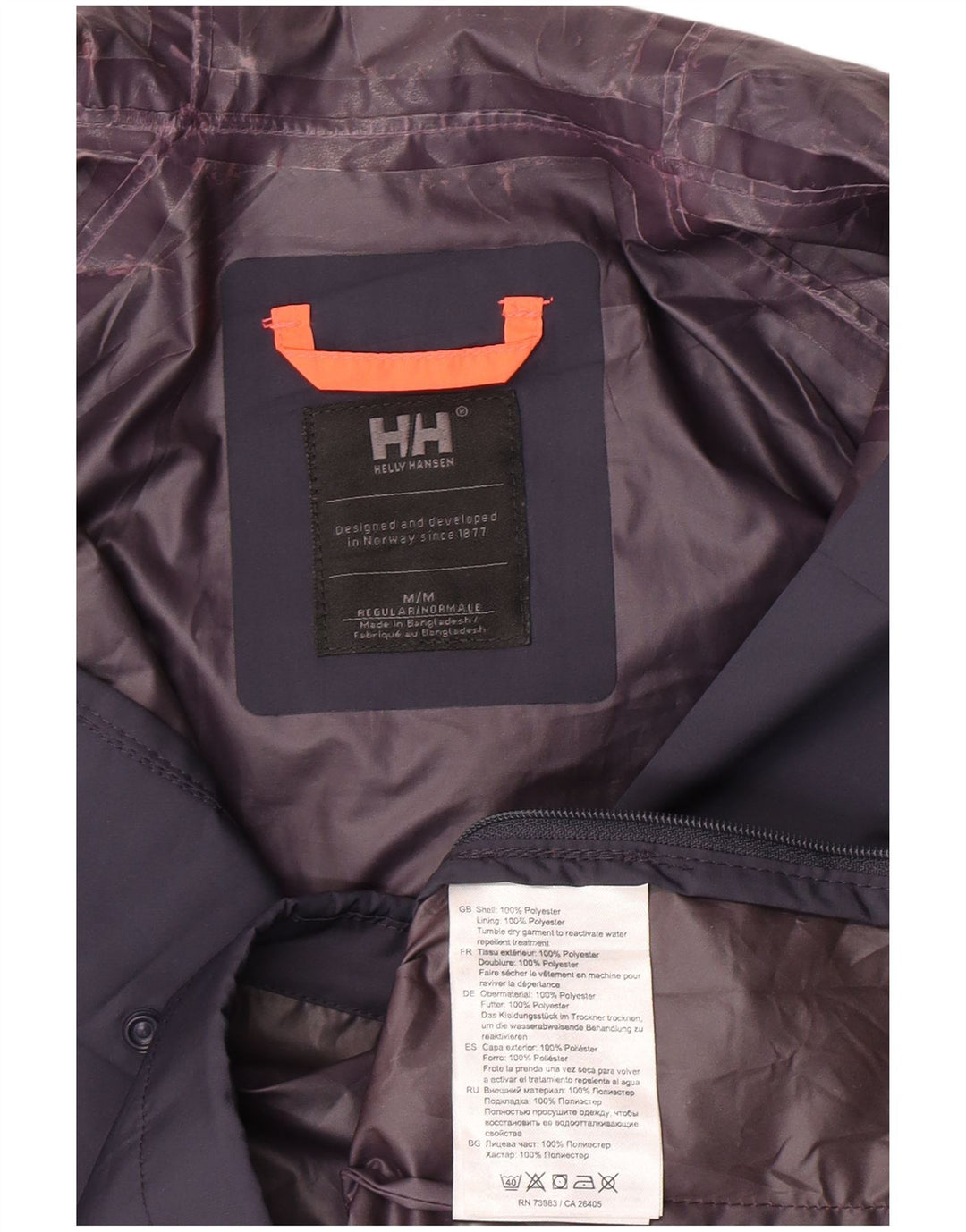 Helly Hansen Damen Kapuzenpullover Regenjacke UK 14 Medium Marineblau