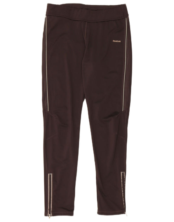 Reebok Damen Leggings UK 16 Large Braun Polyester