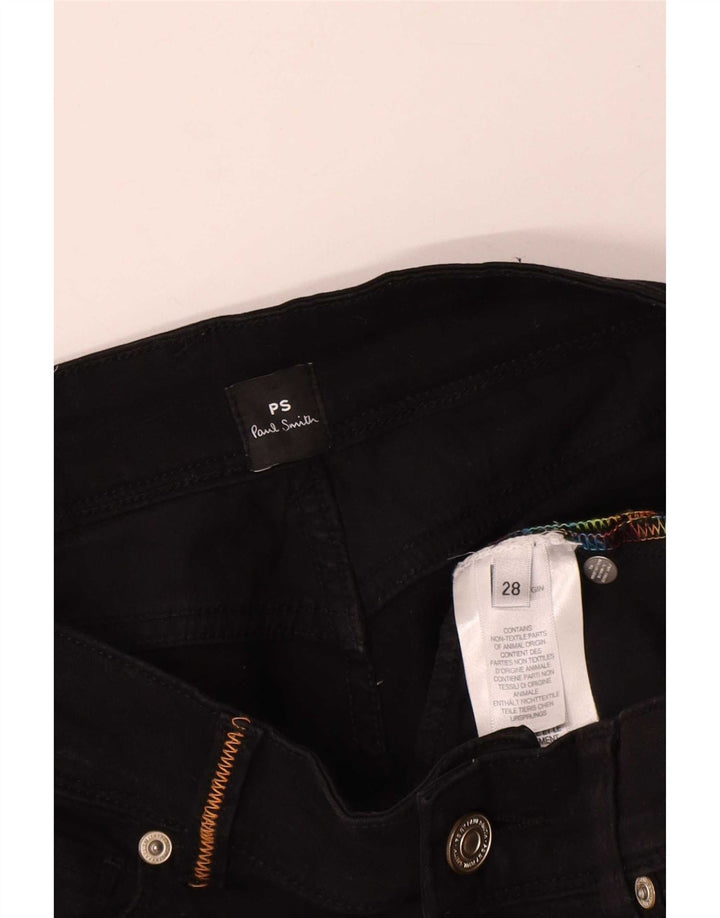 Paul Smith Damen-Cropped-Jeans, W28, L24, schwarze Baumwolle