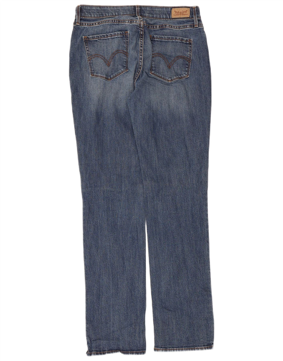 Levi's Damen 525 Straight Jeans W30 L32 Blaue Baumwolle