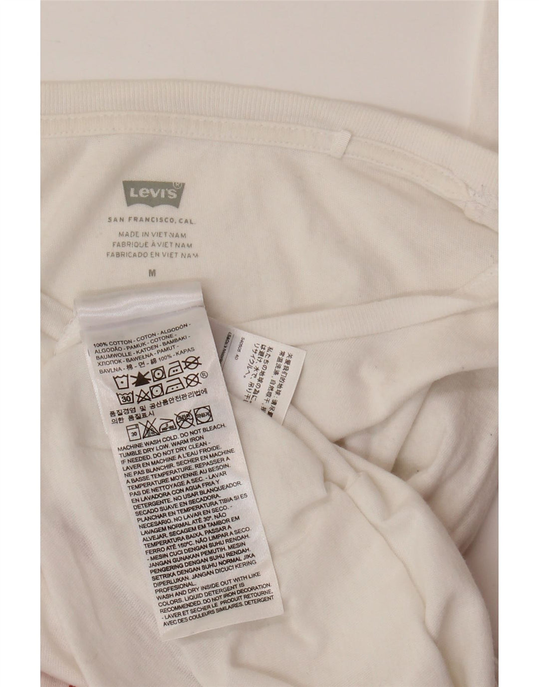 LEVI'S Damen-T-Shirt mit Grafik, UK 12, mittelweiße Baumwolle