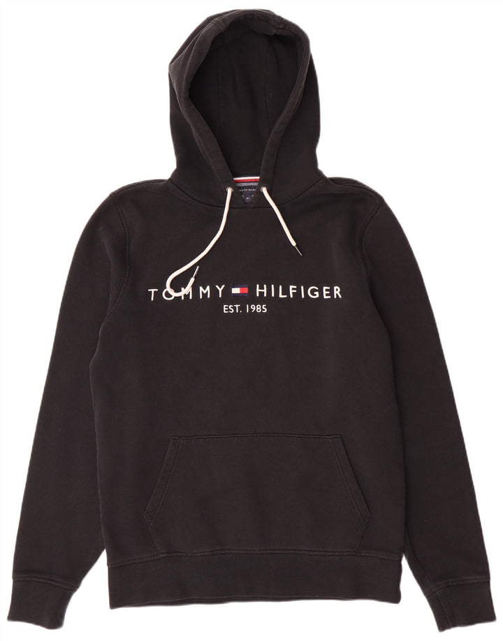 TOMMY HILFIGER Herren Graphic Hoodie Pullover Mittelschwarze Baumwolle