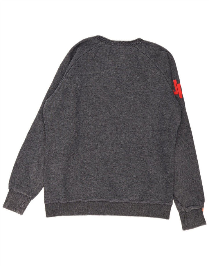 Superdry Herren Grafik-Sweatshirt-Pullover 2XL aus marineblauer Baumwolle