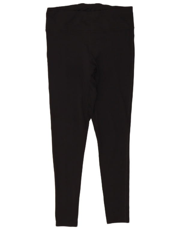 Marks & Spencer Damen Leggings UK 12 Medium Schwarz Polyester