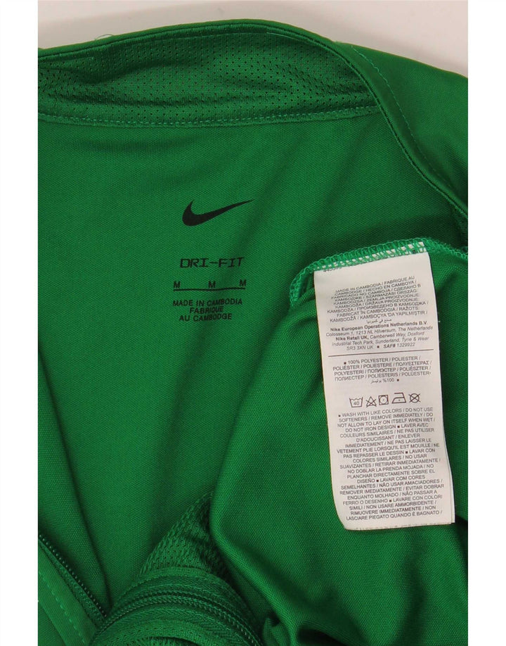 Nike Herren Dri Fit Trainingsanzug Top Jacke Mittelgrünes Polyester