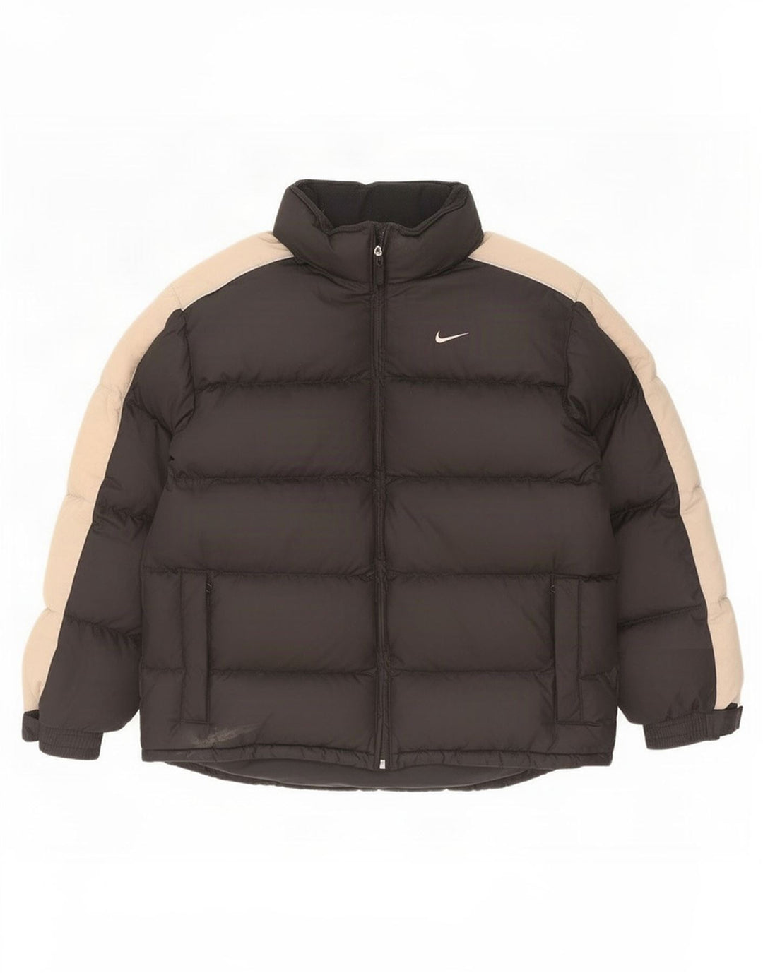 Nike Wattierte Jacke für Jungen, 13–14 Jahre, XL, Schwarz, Colourblock-Polyester