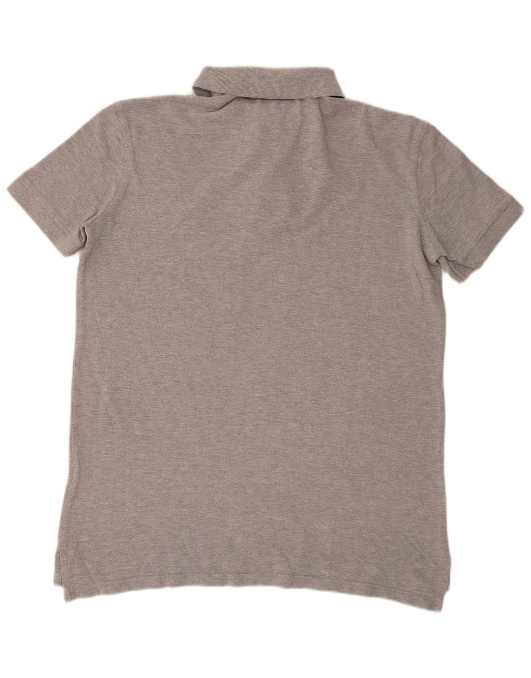 Tommy Hilfiger Herren-Poloshirt aus mittelgrau gefleckter Baumwolle