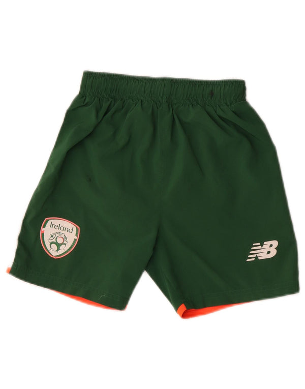 New Balance Boys Ireland Sportshorts 6–7 Jahre, grünes Polyester