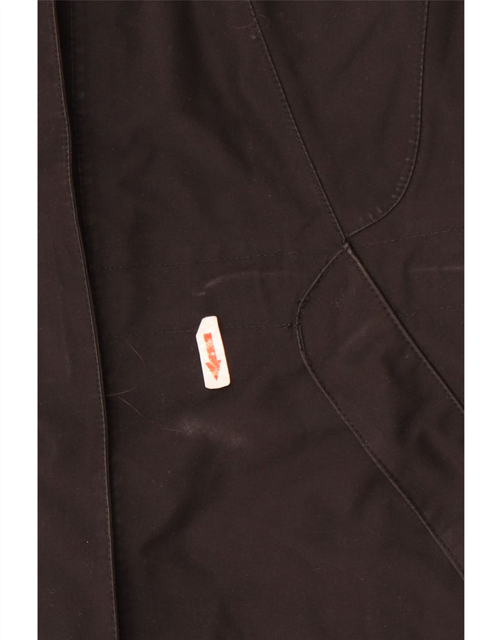 Jack Wolfskin Damen Kapuzen-Windbreaker-Mantel UK 16 Large Schwarz Polyester