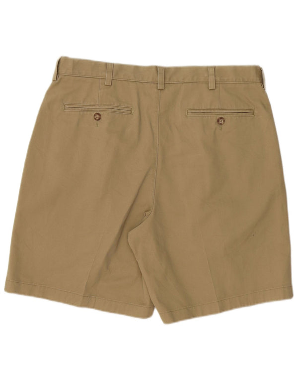 L.L.Bean Herren Pegged Chino Shorts W35 Large Khaki Baumwolle