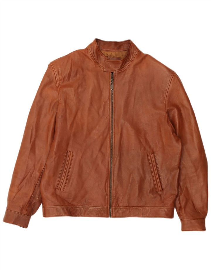 Vintage Herren Bomber Lederjacke UK 42 XL Braun