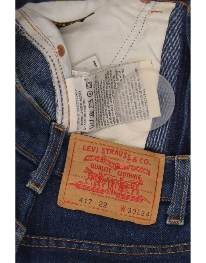 Levi's Herren 417 Bootcut Jeans W30 L34 Blaue Baumwolle