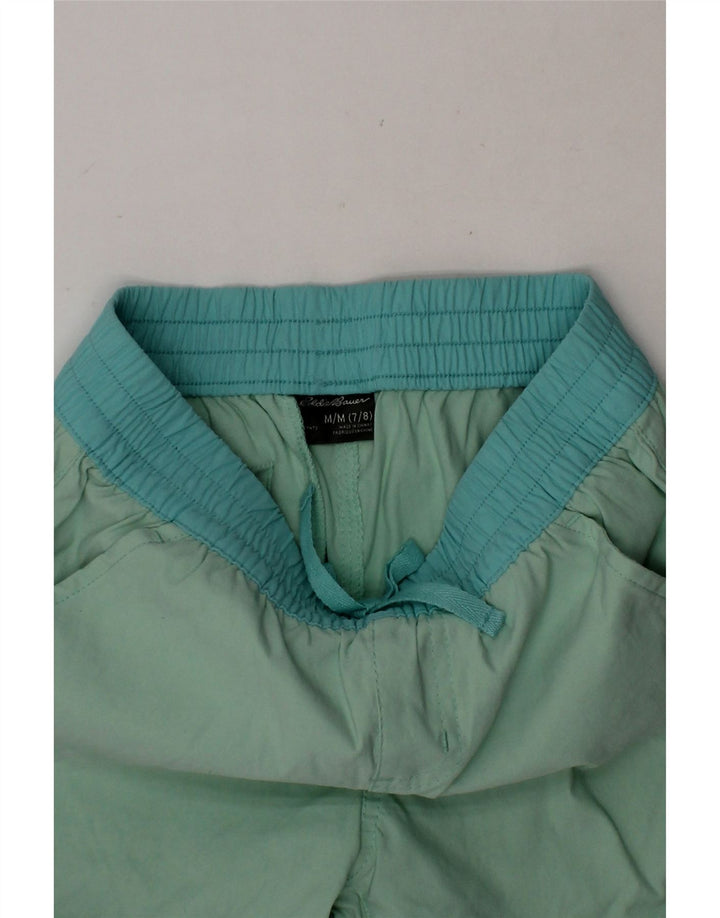 EDDIE BAUER Boys Sport Shorts 7-8 Years Medium Green Nylon Vintage Eddie Bauer and Second-Hand Eddie Bauer from Messina Hembry 