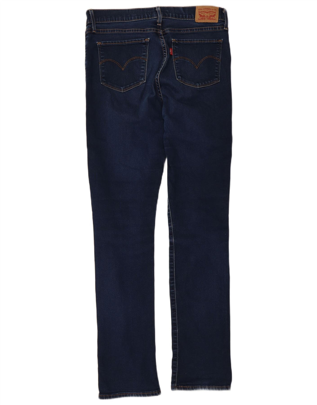 Levi's Damen 314 Shaping Straight Jeans W31 L32 Blaue Baumwolle